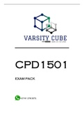 CPD1501 EXAM PACK 2022