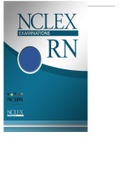 NCLEX-RN TESBANK (Questions with 100%  correct answers and rationale)