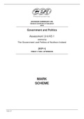 CEA Government and Politics Assessment Unit AS 1 assessing The Government and Politics of Northern Ireland | Mark Scheme