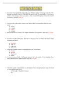HESI MATH V2 Questions with complete solution &vert; latest 2023-2024