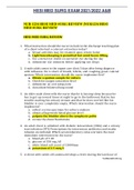 HESI MED SURG EXAM 2021&sol;2022 A&B