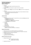 Investment Management 314 Lecture Notes and Formula sheet