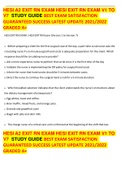 HESI A2 EXIT RN EXAM HESI EXIT RN EXAM V1 TO V7  STUDY GUIDE BEST EXAM SATISFACTION  GUARANTEED SUCCESS LATEST UPDATE 2021&sol;2022 GRADED A&plus;