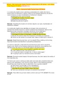 NR442 - RN Community Health Practice Assessment A &lpar;50 Items&rpar; - John Mixer - Final Report Of 100&percnt;&period;&lbrack;GRADED A&plus;&rsqb;
