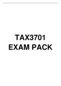 TAX3701 EXAM PACK