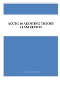 ACCTG 16 AUDITING THEORY EXAM REVIEW | 875 Multiple Choice Questions