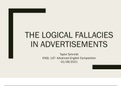 ENGL 147N Week 4 Assignment; Logical Fallacies Presentation