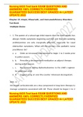 Nursing 6435 Test bank EXAM QUESTIONS AND ANSWERS 100&percnt; CORRECTLY&sol;VERIFIED GUARANTEED SUCCESS BEST GRADED A&plus; LATEST UPDATE 2022