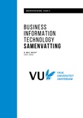 Business Information Technology samenvatting (hoorcolleges + boek)