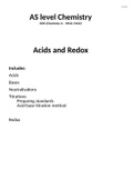 Acids and Redox Booklet