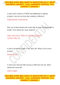 HESI MED SURG MED SURG 55 QUESTIONS RN V1 &lpar;MOST ANSWERS&rpar; &lpar;NEWEST&comma; 2022&rpar; &lpar;ANSWERS VERIFIED 100&percnt; CORRECT&rpar; GRADED &plus;