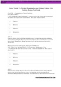 TEST BANK FOR BATES GUIDE TO PHYSICAL EXAMININATION AND HISTORY TAKING 13TH EDITION BICKLEY