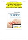 Test Bank&colon; Maternal-Newborn Nursing&colon; The Critical Components of Nursing Care&comma; 3rd Edition&comma; Roberta Durham&comma; Linda Chapman &vert; Complete  Study  Guide &vert; Grade A&plus;&period;