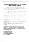 therapeutic modalities exam 1 &lpar;ch 1-5&rpar; Questions With Complete Solutions