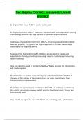 Six Sigma Correct Answers Latest Version