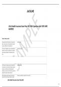   Life & Health Insurance Exam Prep 2023 With Questions And 100&percnt; SURE ANSWERS