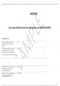  Texas Life and Health Insurance Exam With Questions And 100&percnt; SURE ANSWERS