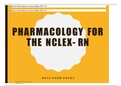 PHARMACOLOGY FOR THE NCLEX- RN