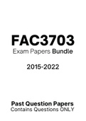FAC3703 - Exam Questions PACK (2015-2022) 
