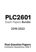 PLC2601 - Exam Prep. Questions (2016-2020)