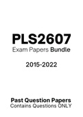 PLS2607 - Exam Revision Questions (2015-2022)