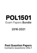 POL1501 - Exam Questions PACK (2016-2021)