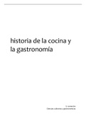 Apuntes historia de la cocina y la gastronomía (HIST1) 