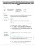 Exam &lpar;elaborations&rpar; RNSG 1216 Skills Physical Assessment Module Quiz&sol;RNSG 1216 Skills Physical Assessment Module Quiz&period; Latest 2021