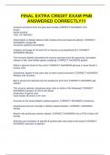 FINAL EXTRA CREDIT EXAM PNB ANSWERED CORRECTLY&excl;&excl;&excl;