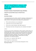 NR 443 CHAPTER 09&colon; LEGAL AND  ETHICAL ASPECTS IN CLINICAL  PRACTICE