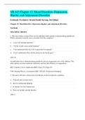 NR 443 Chapter 12&colon; Mood Disorders&colon; Depression&comma;  Bipolar&comma; and Adjustment Disorders