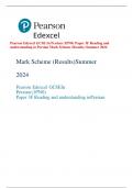 Pearson Edexcel GCSE In Persian &lpar;1PN0&rpar; Paper 3F Reading and  understanding in Persian Mark Scheme &lpar;Results&rpar; Summer 2024