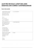 JAMF PRO 100 EXAM LATEST 2024-2025 QUESTIOS AND CORRECT ANSWERS&vert;AGRADE