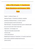 LEGL 2700 &lpar;Chapter 11 Hackleman&rpar; Exam Questions and Answers 100&percnt; Pass
