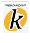 Seneca College PNR PNR 300&sol; PNR300 Exam &lpar;solutions&rpar; Latest Spring 2023 All answers verified correct and graded already&period;