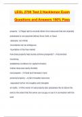 LEGL 2700 Test 2 Hackleman Exam Questions and Answers 100&percnt; Pass