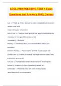 LEGL 2700 ROESSING TEST 1 Exam Questions and Answers 100&percnt; Correct