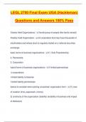 LEGL 2700 Final Exam UGA &lpar;Hackleman&rpar; Questions and Answers 100&percnt; Pass