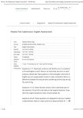 Liberty University - CLST 101 &vert;English assessment&comma; Complete test solutions