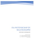 FIA 2.1 en 2.2 Wetenschap en Maatschappij - Individuele schrijfopdracht