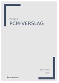 PCM 2 verslag afgerond met een 10