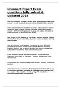 Uconnect Expert Exam questions fully solved & updated 2025&period;