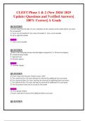 CLEET Phase 1 & 2 &lpar;New 2024&sol; 2025 Update&rpar; Questions and Verified Answers&vert; 100&percnt; Correct&vert; A Grade