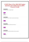 CLEET Phase 4 &lpar;New 2024&sol; 2025 Update&rpar; Questions and Verified Answers&vert; 100&percnt; Correct&vert; A Grade
