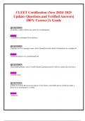 CLEET Certification &lpar;New 2024&sol; 2025 Update&rpar; Questions and Verified Answers&vert; 100&percnt; Correct &vert;A Grade