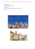 Why do people do volunteer work