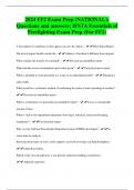 2024 FF2 Exam Prep &lpar;NATIONAL&rpar;&semi; Questions and answers&semi; IFSTA Essentials of Firefighting Exam Prep &lpar;For FF2&rpar;