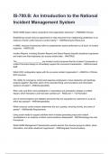 IS-700&period;B&colon; An Introduction to the National Incident Management System questions with correct answers 2024&sol;2025