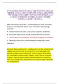 EVOLVE HESI MED SURG &sol; HESI MED SURG EVOLVE EXAM 2024-2025 ACTUAL EXAM COMPLETE 100 REAL QUESTIONS AND CORRECT DETAILED ANSWERS WITH RATIONALES &lpar;CORRECT VERIFIED ANSWERS&rpar; LATEST UPDATED VERSION &vert;ALREADY GRADED A&plus;