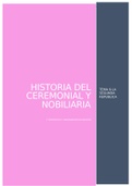 APUNTES HISTORIA DEL CEREMONIAL Y NOBILIARIA
